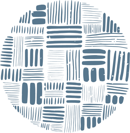 WeavePatternCircleLeftCutBlue